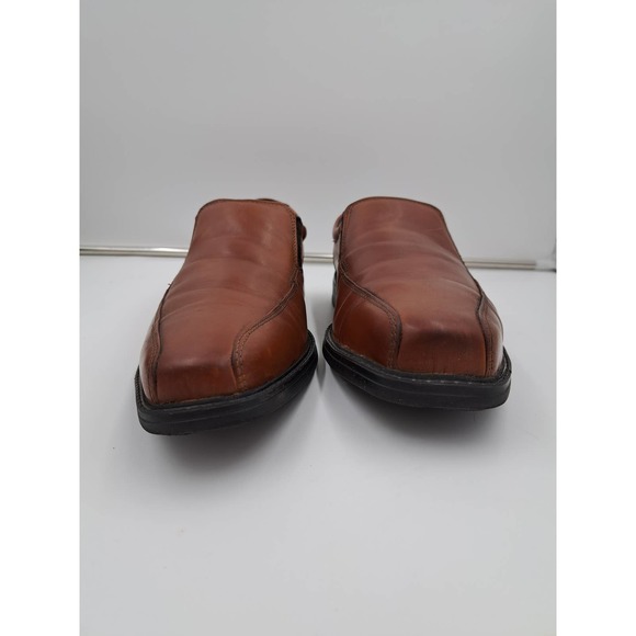 Bostonian Commonwealth FlexLite Brown leather slip o square toe loafers 12 M main image 5